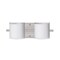 Besa Lighting Pogo Vanity, White/Inner Silver, Satin Nickel Finish, 2x5W LED 2WS-7180SF-LED-SN - alternate 1